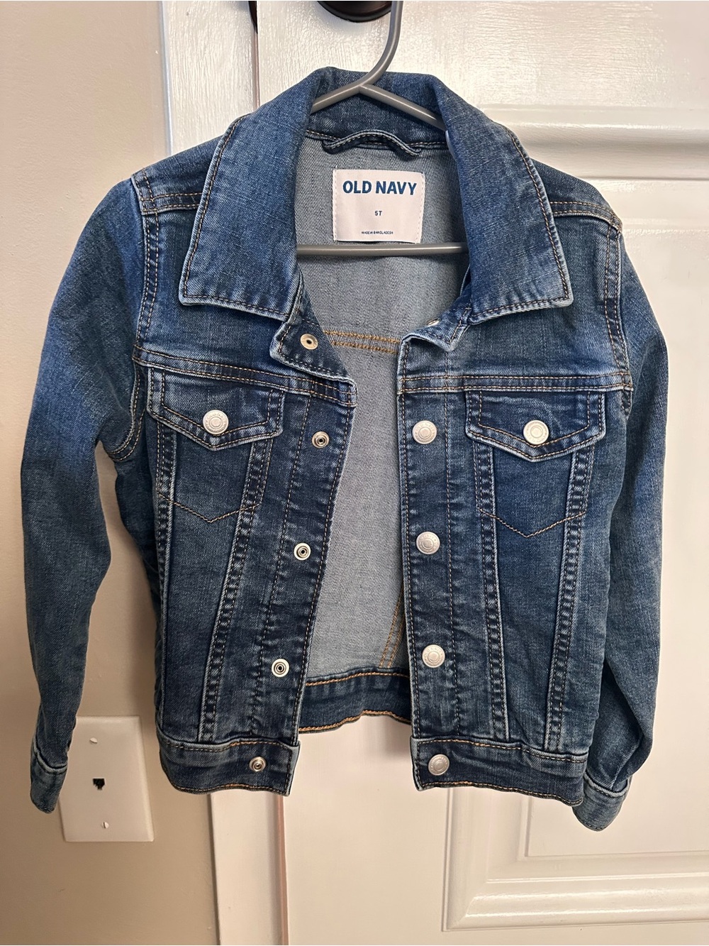 Old Navy Kids Blue Denim Jean Jacket with Button Front